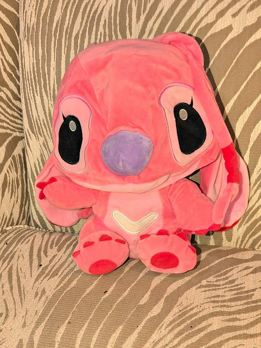 Disney Stitch Pink Plush Stuffed Animal